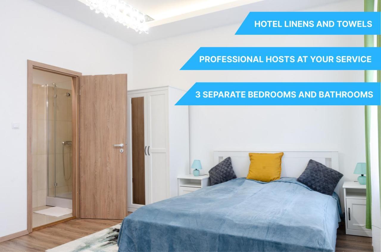 3 En Suit Bedroom Flat In The Main Centre For 6Ppl, 3Bdr,3Bthr,Ac Budapest Extérieur photo